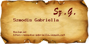 Szmodis Gabriella névjegykártya