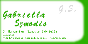 gabriella szmodis business card